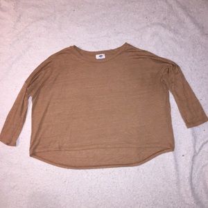 Copper colored top that flows